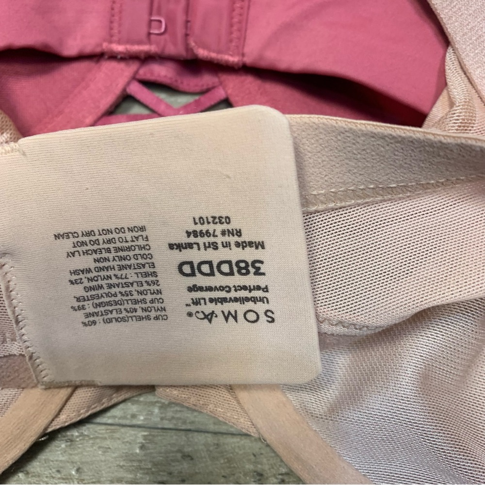 Soma Playtex Auden Vanity Fair Bundle 4 Bras Variety Unbelievable Lift Unlined - Picture 8 of 11